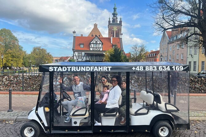 Gdansk: 2H City Sightseeing Tour LIVE GUIDED by Buggy/Golf cart - The Old Town highlights run: Neptune’s Fountain to the main squares