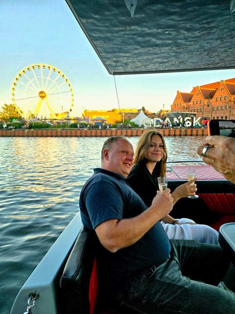 Gdańsk: Motława River Eco Cruise at Sunset with Prosecco - Prosecco on the water: small included, big mood
