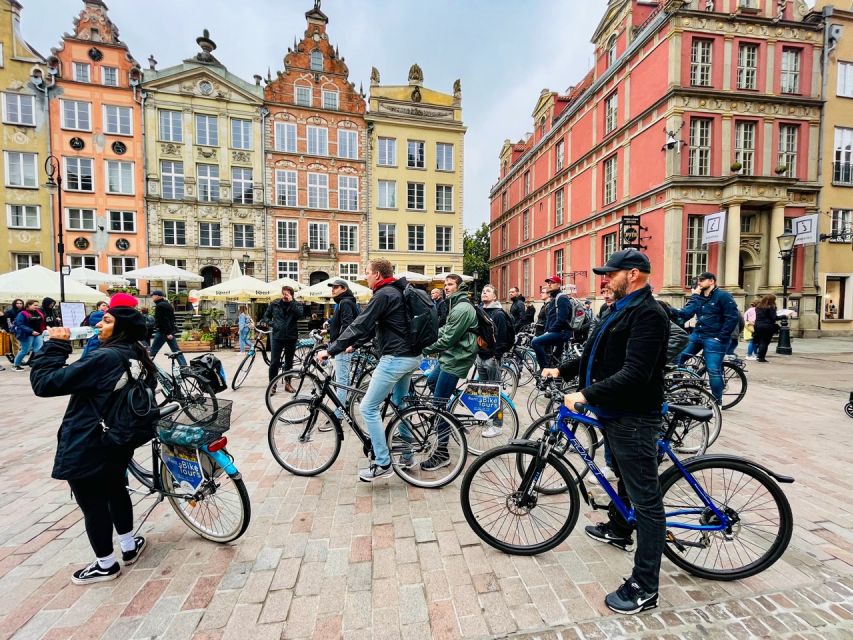 Gdansk Private Bike Tour - Footbridge to Ołowianka, then Low Town canals and architecture