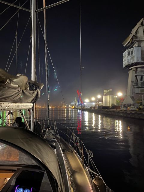 Gdansk: Scenic Evening Yacht Cruise with Welcome Drink - The yacht itself: two decks, shelter, toilets, and life vests