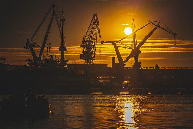 Sunset on the Shipyard and Old Town Evening Cruise - Shipyard Start: Cranes, U-Boat Production, and Industrial Gdansk